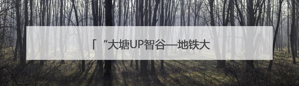 “大塘UP智谷—地铁大塘站”定制公交线路开行