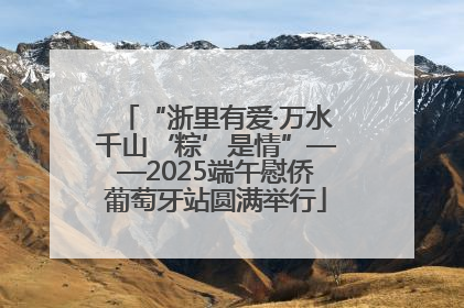 “浙里有爱·万水千山‘粽’是情”——2025端午慰侨葡萄牙站圆满举行