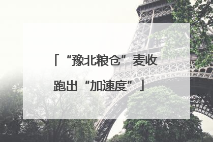 “豫北粮仓”麦收跑出“加速度”