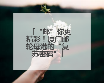 “邮”你更精彩！厦门邮轮母港的“复苏密码”