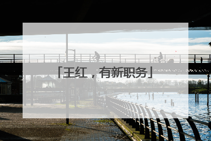 王红，有新职务
