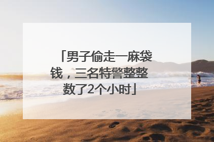 男子偷走一麻袋钱，三名特警整整数了2个小时