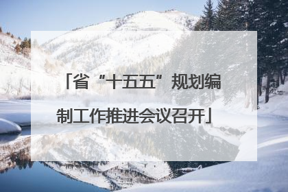 省“十五五”规划编制工作推进会议召开