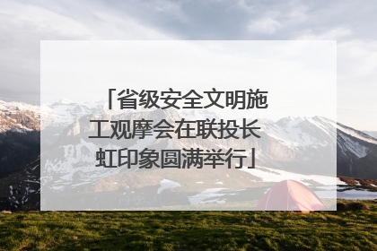 省级安全文明施工观摩会在联投长虹印象圆满举行