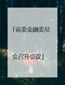 省委金融委员会召开会议