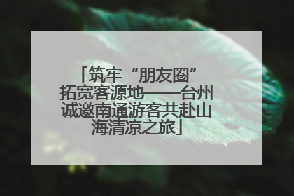 筑牢“朋友圈” 拓宽客源地——台州诚邀南通游客共赴山海清凉之旅