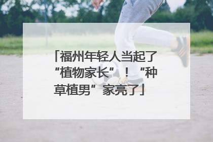 福州年轻人当起了“植物家长”！“种草植男”家亮了