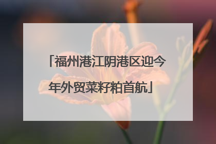 福州港江阴港区迎今年外贸菜籽粕首航