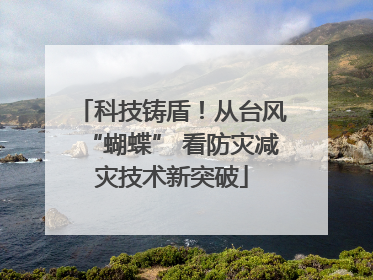 科技铸盾！从台风“蝴蝶” 看防灾减灾技术新突破