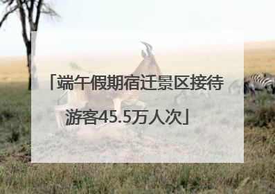 端午假期宿迁景区接待游客45.5万人次