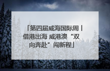 第四届威海国际周丨借港出海 威港澳“双向奔赴”闯新程