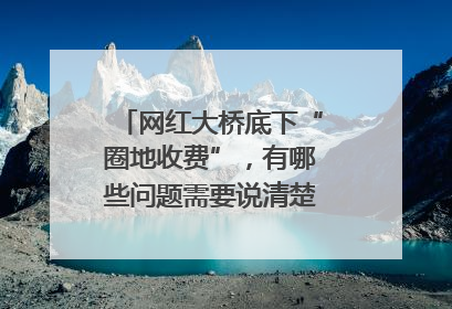 网红大桥底下“圈地收费”，有哪些问题需要说清楚｜新京报快评