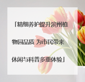 精细养护提升滨州植物园品质 为市民带来休闲与科普多重体验
