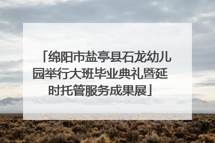 绵阳市盐亭县石龙幼儿园举行大班毕业典礼暨延时托管服务成果展