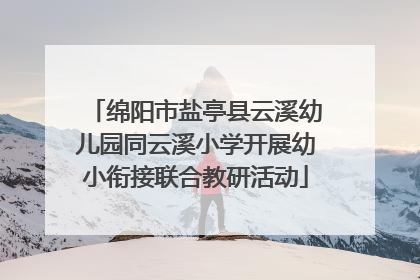 绵阳市盐亭县云溪幼儿园同云溪小学开展幼小衔接联合教研活动