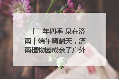 一年四季 泉在济南｜端午嗨翻天，济南植物园成亲子户外热门打卡地