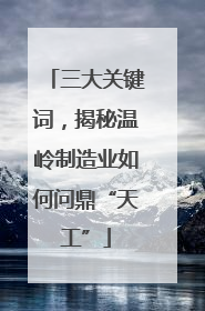 三大关键词，揭秘温岭制造业如何问鼎“天工”