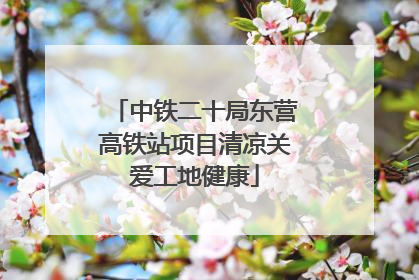中铁二十局东营高铁站项目清凉关爱工地健康