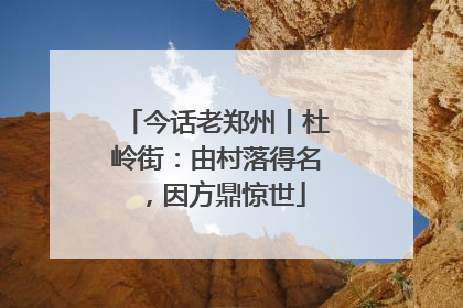 今话老郑州丨杜岭街：由村落得名，因方鼎惊世