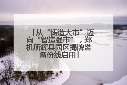 从“铸造大市”迈向“智造强市”，郑机所辉县园区揭牌暨备份线启用