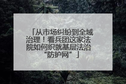 从市场纠纷到全域治理！看兵团这家法院如何织就基层法治 “防护网”