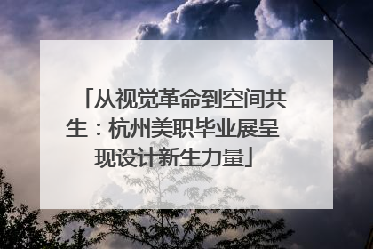 从视觉革命到空间共生：杭州美职毕业展呈现设计新生力量