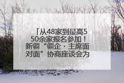 从48家到最高550余家报名参加！新疆“疆企・主席面对面”协商座谈会为何如此受欢迎？
