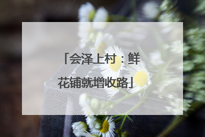 会泽上村：鲜花铺就增收路