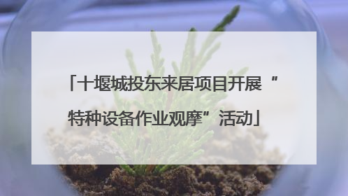 十堰城投东来居项目开展“特种设备作业观摩”活动