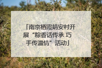南京栖霞靖安村开展“粽香话传承 巧手传温情”活动