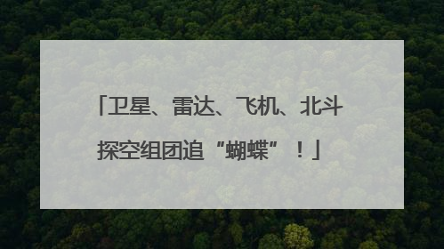卫星、雷达、飞机、北斗探空组团追“蝴蝶”！