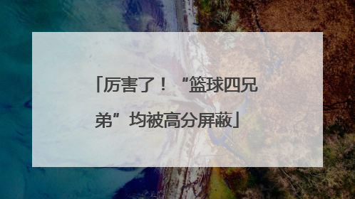 厉害了！“篮球四兄弟”均被高分屏蔽