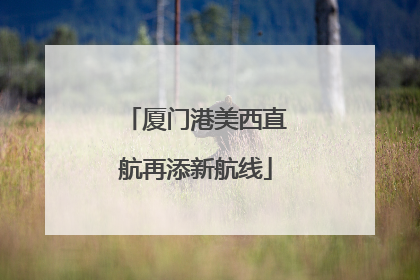 厦门港美西直航再添新航线
