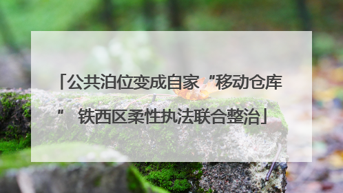 公共泊位变成自家“移动仓库” 铁西区柔性执法联合整治