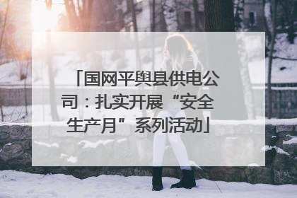 国网平舆县供电公司：扎实开展“安全生产月”系列活动