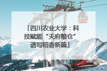 四川农业大学：科技赋能“天府粮仓”谱写稻香新篇