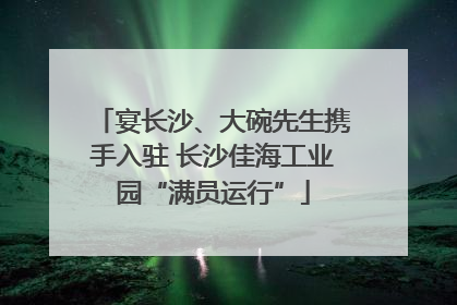 宴长沙、大碗先生携手入驻 长沙佳海工业园“满员运行”