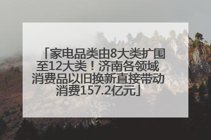 家电品类由8大类扩围至12大类！济南各领域消费品以旧换新直接带动消费157.2亿元