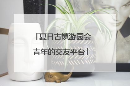 夏日古镇游园会 青年的交友平台