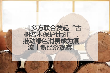 多方联合发起“古树名木保护计划”，推动绿色消费成为潮流丨新经济观察