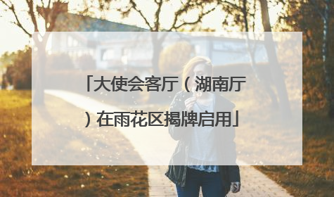 大使会客厅（湖南厅）在雨花区揭牌启用