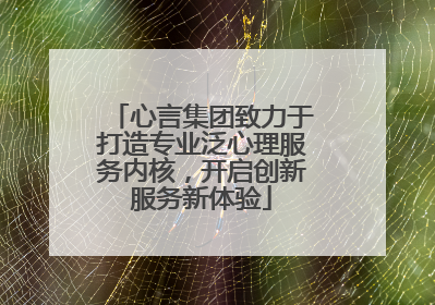 心言集团致力于打造专业泛心理服务内核，开启创新服务新体验