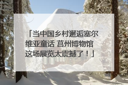 当中国乡村邂逅塞尔维亚童话 莒州博物馆这场展览太震撼了！