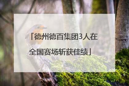 德州德百集团3人在全国赛场斩获佳绩