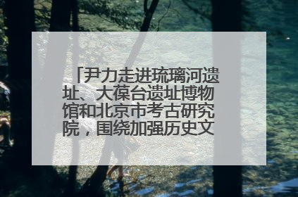 尹力走进琉璃河遗址、大葆台遗址博物馆和北京市考古研究院，围绕加强历史文化名城保护调研