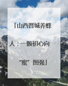 山西晋城养蜂人：一颗初心向“蜜”图强