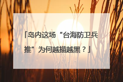 岛内这场“台海防卫兵推”为何越描越黑？