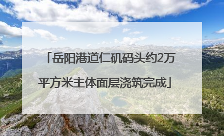 岳阳港道仁矶码头约2万平方米主体面层浇筑完成