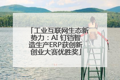 工业互联网生态新势力：AI 钉铛智造生产ERP获创新创业大赛优胜奖