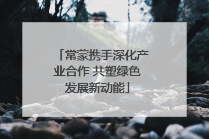 常蒙携手深化产业合作 共塑绿色发展新动能